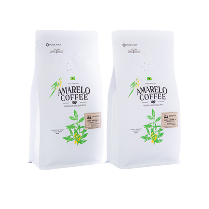 Pack Amarelo Coffee – Dúo de Cafés de Especialidad (2 x 250 grs) 🌿 Envases compostables