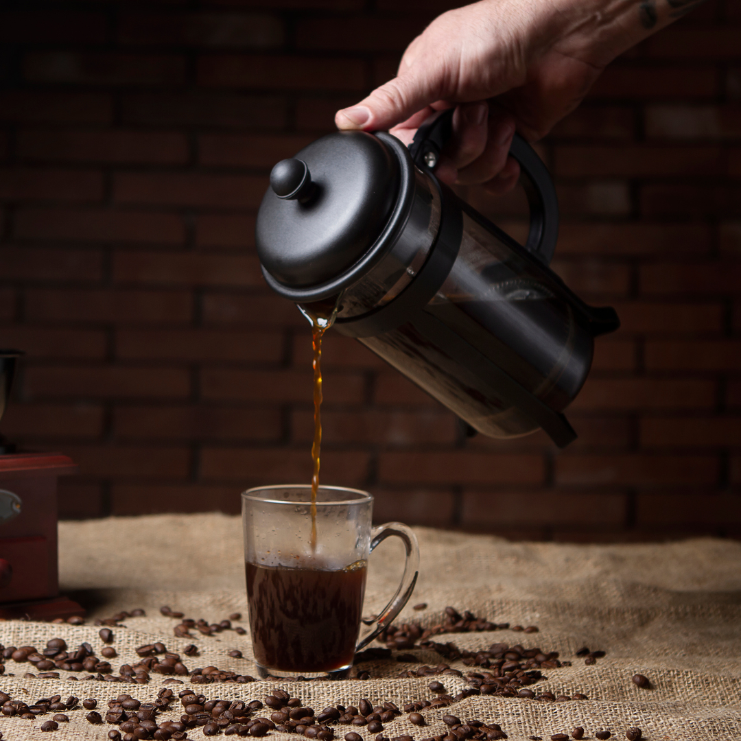 Pack Amarelo Coffee IAC 125 (2 x 250 g) + Prensa Francesa 600 ml – 🌿 Envases compostables