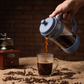 Prensa Francesa Celeste Oscuro Amarelo Coffee — 600 ml